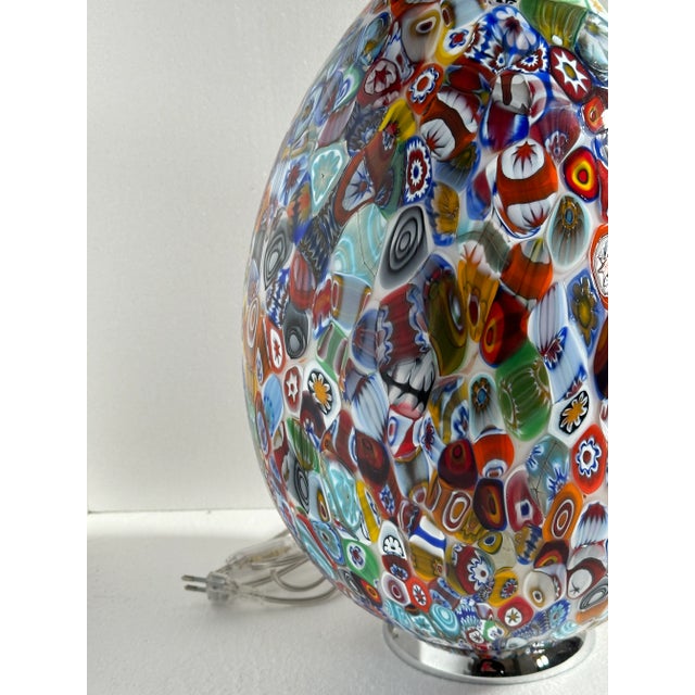 Murano Style Murrine Multicolor Table Lamp For Sale In Los Angeles - Image 6 of 12