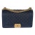 Navy Quilted Caviar Old Medium Boy Handbag For Sale