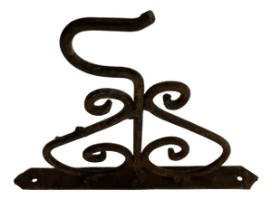 Scrolling Wall Mounted Iron Bracket for Lanterns or Signs