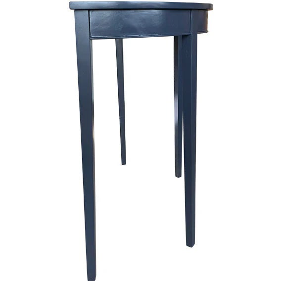 Transitional 34" Finished Vintage Single Table For Sale - Image 3 of 4