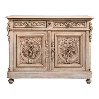 Oak Henri II Carved Buffet, Antique, France, 19th Century For Sale