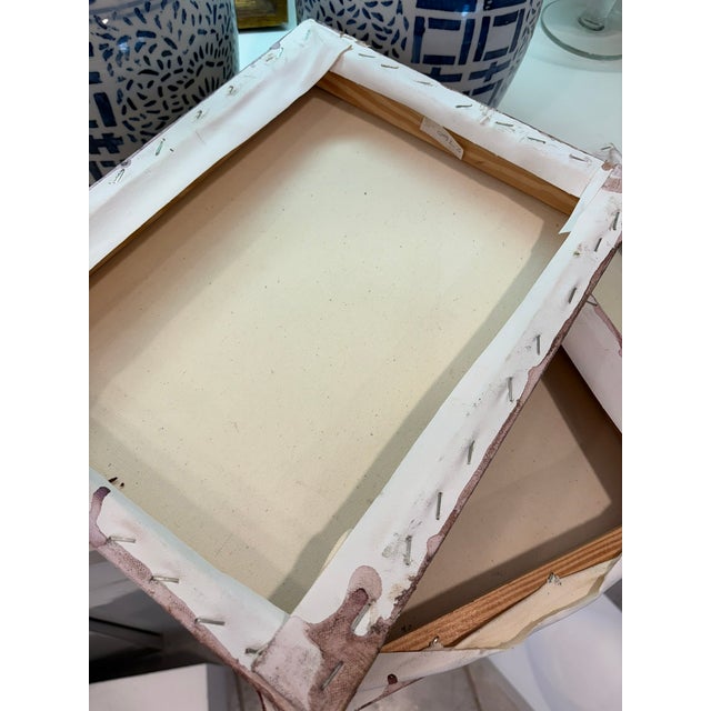 Vintage Abstract Contemporary Folk Art Mixed Media Heart Signed Paintings – Collection of Three For Sale - Image 10 of 13