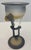 Early 20th Century French Art Deco Style Translucent Glass Bud Vase Manner Erte Elte Vase For Sale - Image 5 of 7