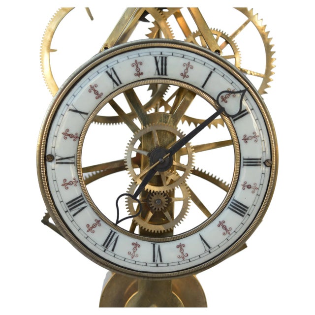 French Late 19th Century Skeleton Clock For Sale In Los Angeles - Image 6 of 12