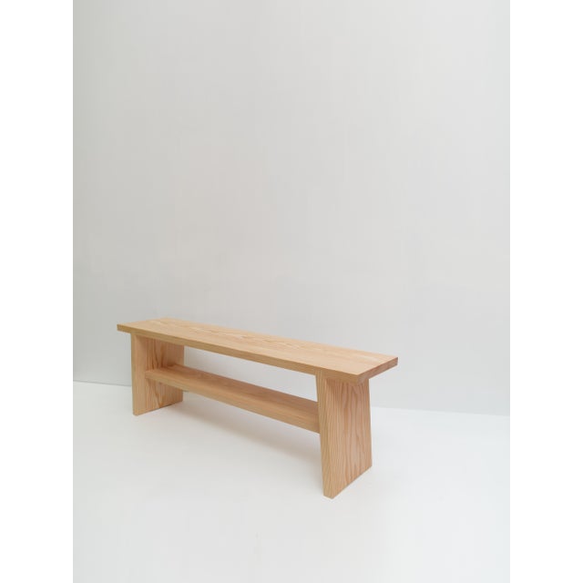 A Bench in Fir by Mauro Dell'Orco For Sale - Image 4 of 11