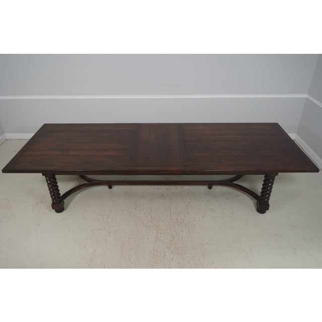 Chaddock Guy Chaddock Attributed Large Farm Style Dining Room Table For Sale - Image 4 of 18