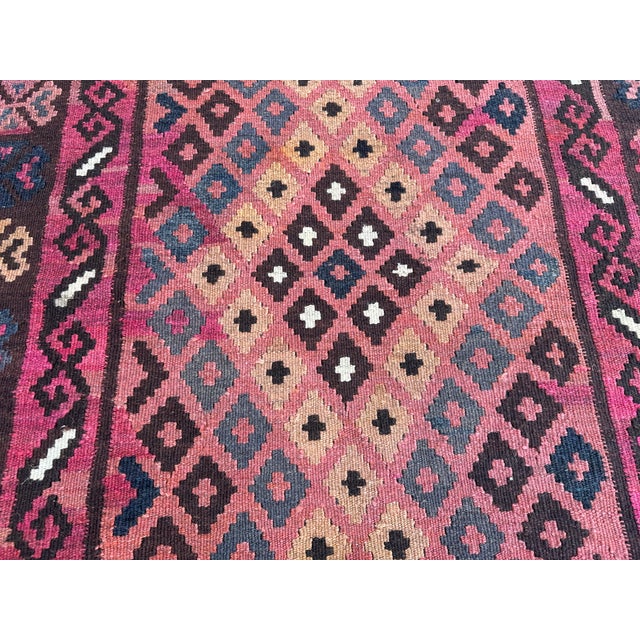 Handmade Vintage Afghan Tribal Kilim Rug 3.4x6.2 For Sale - Image 6 of 8