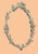 Vintage Carolina Mirror, Cream Oval Floral & Leaf Wall Mirror With Gold Highlights For Sale - Image 11 of 14
