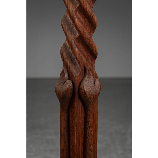Wood Standing Lamp from Amsterdam School, 1920s For Sale - Image 7 of 11