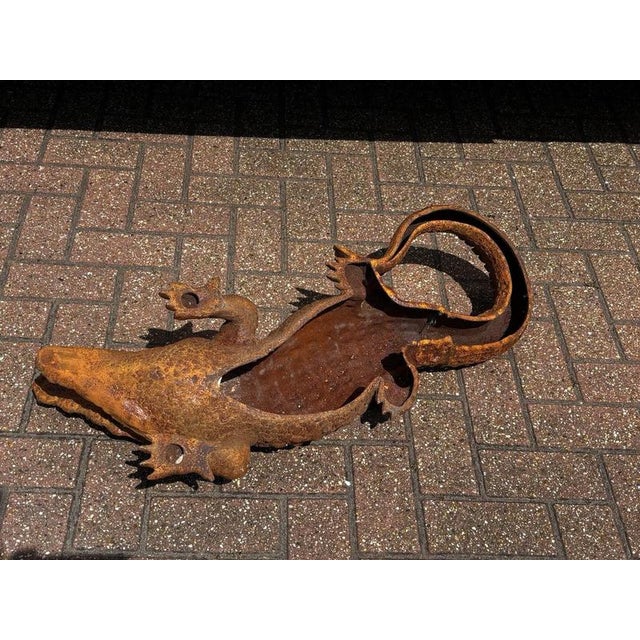 Large Cast Iron Crocodile For Sale - Image 6 of 9