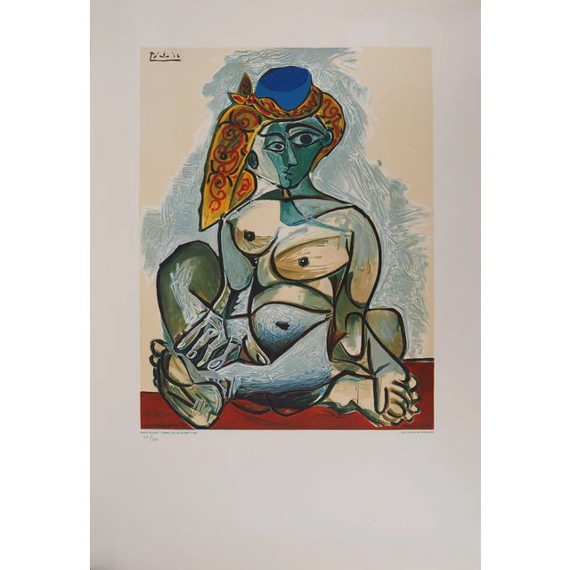 Modern Pablo Picasso, Nude Woman with Turkish Cap, Lithograph For Sale - Image 3 of 6