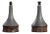 Studio Pottery Lamps in Gray, Blue, and Brown attributed to Bo Borgstrom, Sweden, 1970s, Set of 2 For Sale