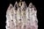 Carlo Scarpa Pink and Ice Poliedri Chandelier attributed to Carlo Scarpa from Venini, 1955 For Sale - Image 4 of 15