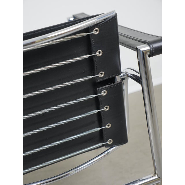 Tubular Steel LC 1 Chair by Le Corbusier, Pierre Jeanneret & Charlotte Perriand for Cassina, Italy, 1980s For Sale - Image 18 of 18