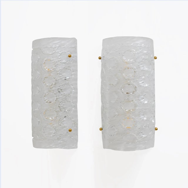 Modern Italian Murano Glass Textured Wall Sconces, 2000, Set of 2 For Sale - Image 9 of 9