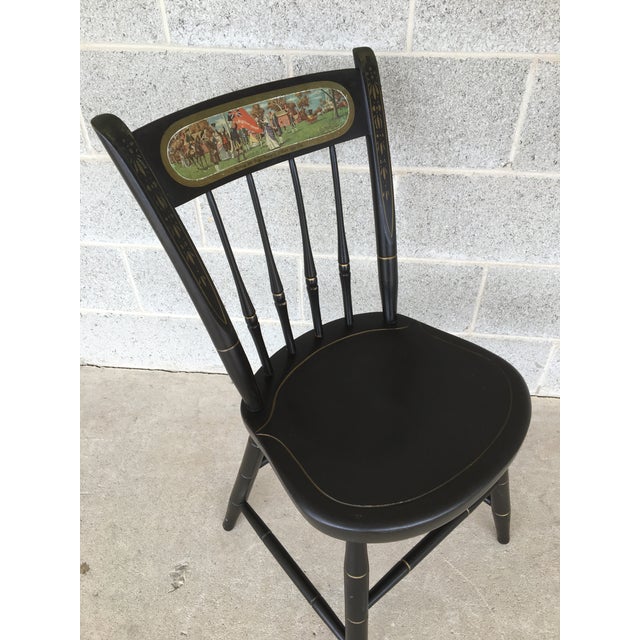 Nichols & Stone Ebonized Bicentennial Windsor Chairs Set of 4 Chairish