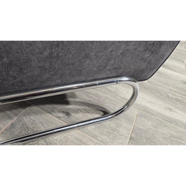 Bauhaus Set of Bauhaus Chrome S411 Armchairs by Willem Hendrik Gispen for Mücke Reder, 1930s For Sale - Image 3 of 10