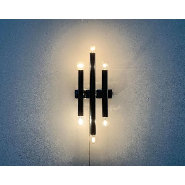 Mid-Century Space Age Chrome Wall Lamp For Sale - Image 4 of 18