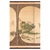 Japanese Early 20th Century Six Panel Japanese Byobu Style Watercolor and Fabric Screen For Sale - Image 3 of 5