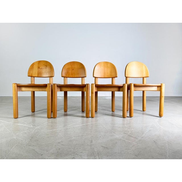 Mid-Century Modern Mid-Century Beech Chairs from Rainer Daumiller, Set of 4 For Sale - Image 3 of 11