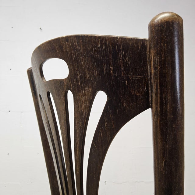 Art Nouveau Austrian Wicker Chair from Jakob & Josef Kohn, 1890s For Sale - Image 9 of 18