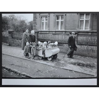 Toddlers' Excursion in a Handcart Postwar, 1950s For Sale
