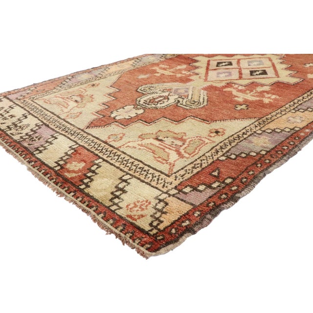 ラグ vintage turkish  rug,087 Vintage Turkish Oushak Rug - 03'04 X 06'08 | Chairish