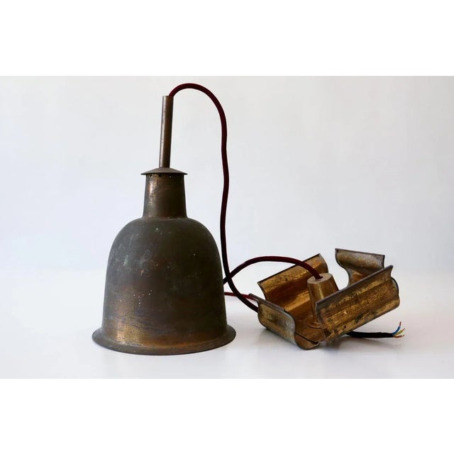 Mid-Century Modern Brass Church Pendant Lamp, Germany, 1950s For Sale - Image 15 of 18