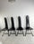Black Vintage Steel and Leather Chairs by Recanatini, 1980s, Set of 4 For Sale - Image 8 of 8