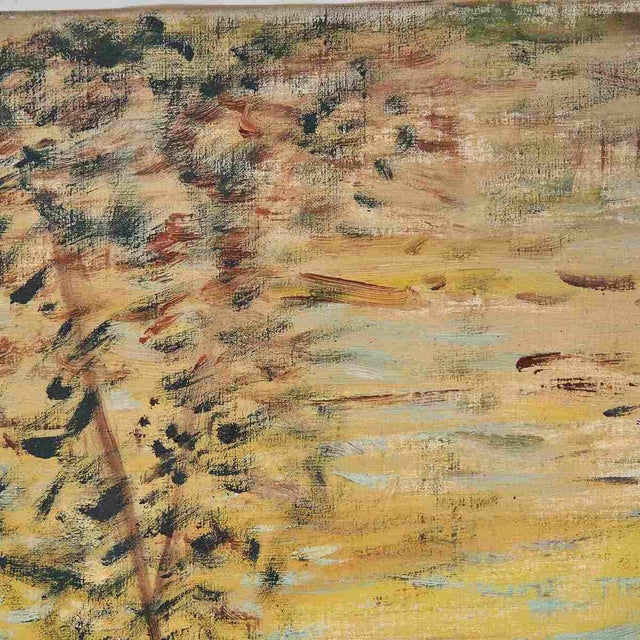 A. Sgherri, Landscape with Rural Houses, 1970s, Wood For Sale - Image 4 of 7
