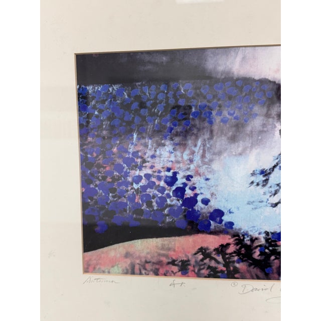 Paper Circa 1996 David Z Wang Autumn a/P Lithograph, Signed For Sale - Image 7 of 12