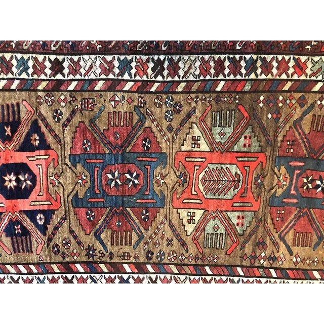 1900s Antique Caucasian Karabagh Runner-4’8’x11’6" For Sale - Image 4 of 7