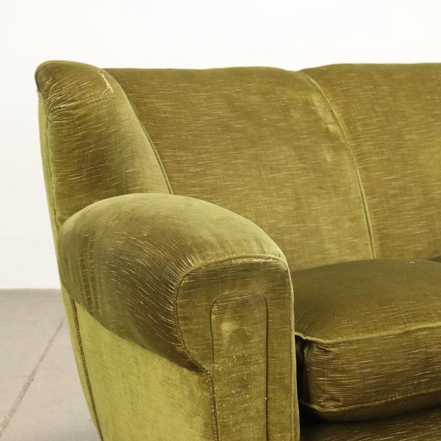 Vintage Green Sofa, 1950s For Sale - Image 3 of 10
