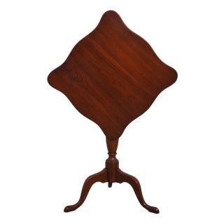 Henkel Harris Cherry Tilt Top Tea Table For Sale