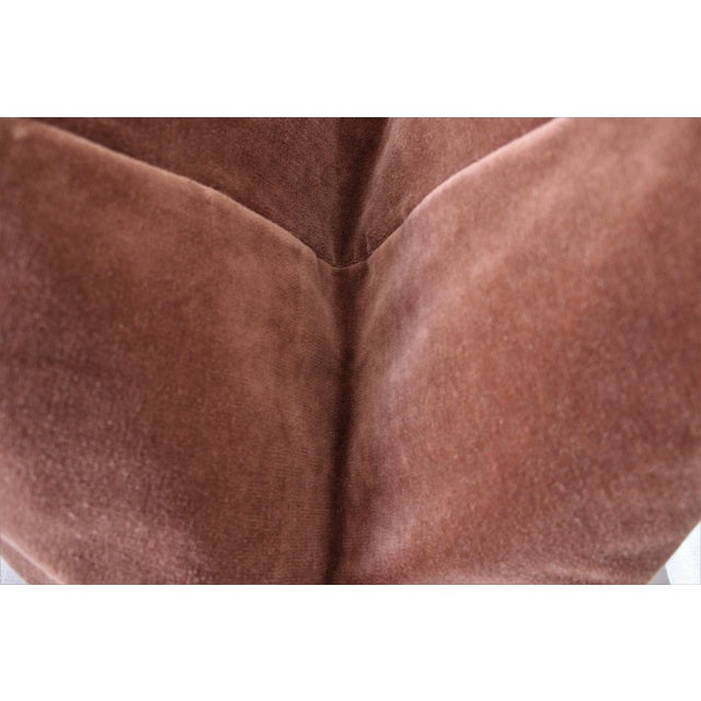 Mid-Century Modern Scalamandré Style Velvet (Double Sided) Pillow 24" X 24"/Down Insert For Sale - Image 3 of 4