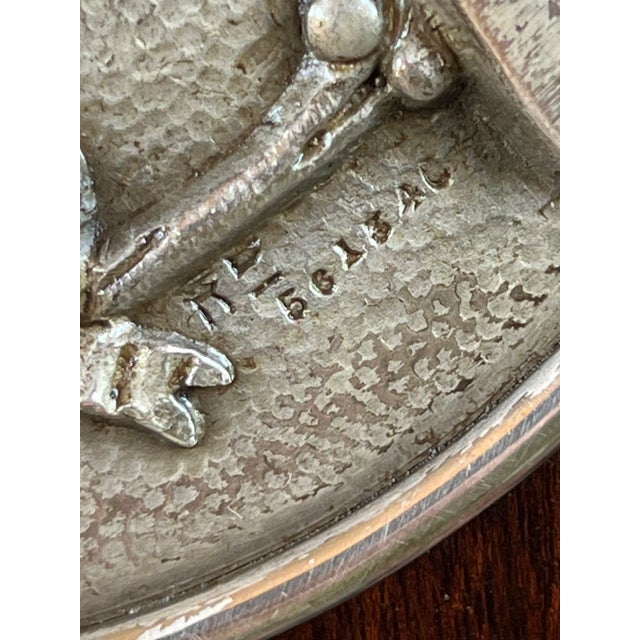 Antique English Rifle Gun Shoot Trophy Award Plaque Silver Plate Shield C1910 For Sale - Image 9 of 12