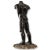 Late 20th Century Vintage Nude Male Black Hard Clay Sculpture Glazed Torso For Sale - Image 5 of 9