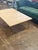 Vintage Italian Gilded Iron and Travertine Coffee Table For Sale - Image 9 of 9