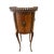 1940s Pair of French Louis XV Style Inlaid Round Nightstands With Gallery For Sale - Image 12 of 17