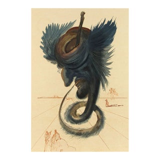 1960s Salvador Dali Woodcut Hell 20 Diviners & Sorcerers For Sale
