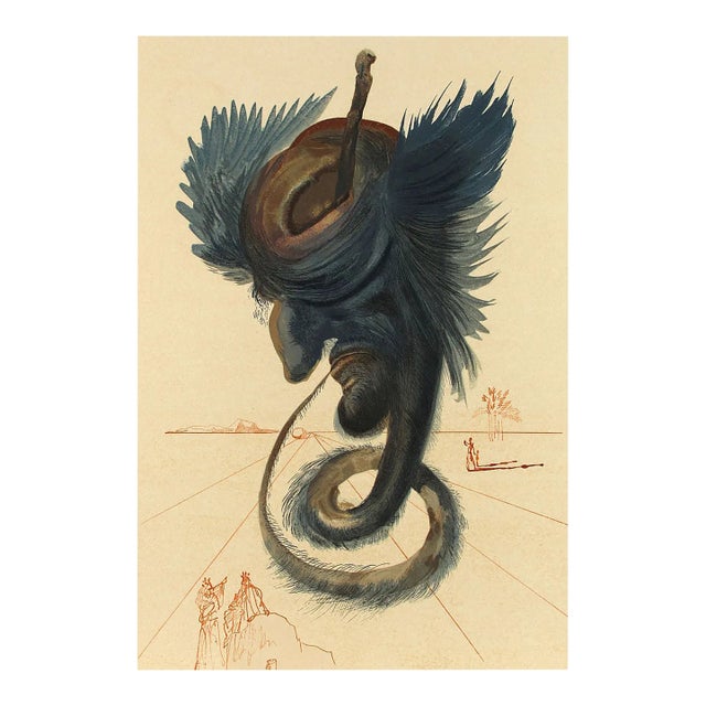 1960s Salvador Dali Woodcut Hell 20 Diviners & Sorcerers For Sale