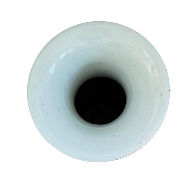 Late 19th Century Chinese Celadon-Ground Blue & White Porcelain Vases – Pair For Sale In Chicago - Image 6 of 9