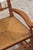 Textile Antique English Bobbin Rocking Chair With Rush Seat For Sale - Image 7 of 10