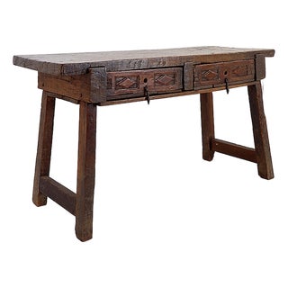 Spanish Console in Oak, 18th Century For Sale