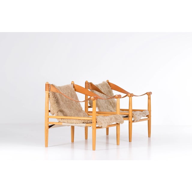Textile Set of Easy Chairs by Lennart Bender, 1960s For Sale - Image 7 of 10