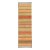 Vintage Turkish Hand Woven Kilim Runner With Stripes in Red, Green, Yellow, and Orange For Sale