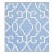 The House of Scalamandré Ming Fretwork Fabric, Delft For Sale