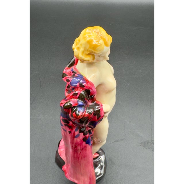 1920s Royal Doulton Art Deco “The Bather” Red Robe Hn773 For Sale In New York - Image 6 of 7