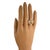 Contemporary Tiffany & Co. T Cut White Ceramic 18k Yellow Gold Wide Band Ring - Size 6 For Sale - Image 3 of 3