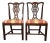 Pair of 1930s–1940s American Mahogany Chippendale Revival Chairs With Pierced Backs For Sale